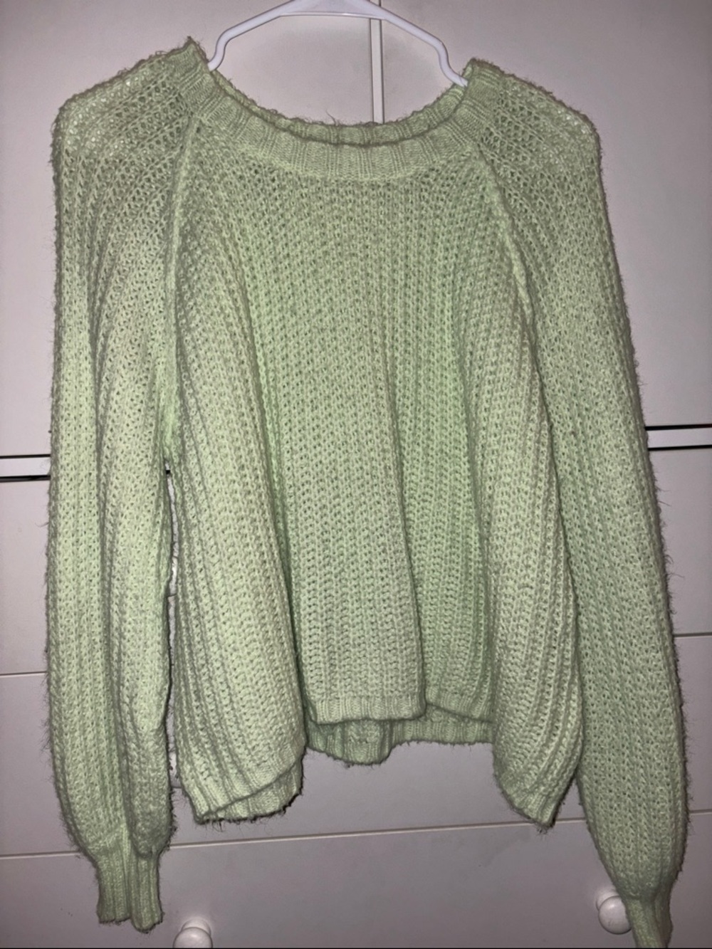 Soft Knit Women's Sweater - Light Green
